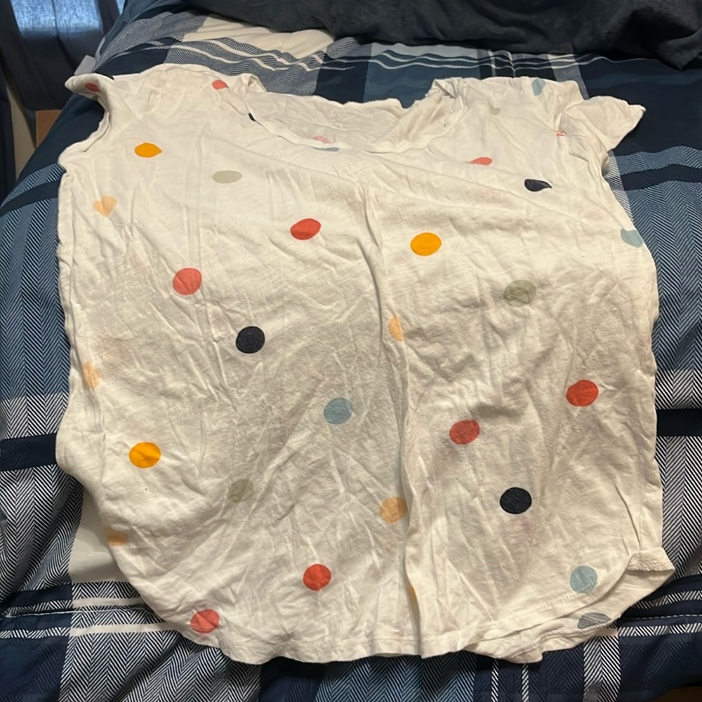 Loft t shirt women’s medium with polkadots